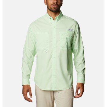 Columbia Overhemd Heren, PFG Crystal Springs Long Sleeve Groen, 13URCENWK